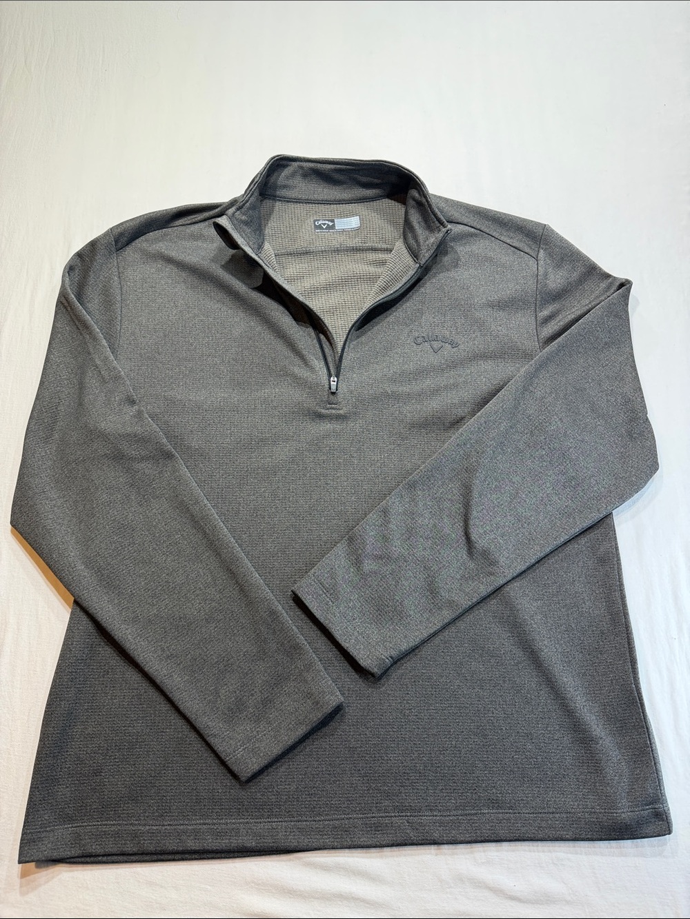 Callaway Men's Heather Gray Lightweight Quarter-Zip Pullover golf